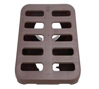 SENECESLI Dranaggio del Cantiere per Prato, Grata di Difesa con Angolata Facile da Installare per Installare una Prestazione Permanente per un Tubo di Interfaccia da 3/4 Pollici (BROWN)