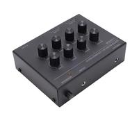 SENECESLI Equalizzatore Audio a 7 Bande, Equalizzatore Digitale a 2 Canali con Jack per Cuffie in Ingresso da 3,5 Mm per la Regolazione degli Alti e dei Bassi de ll'auto Domestica (Spina europea)