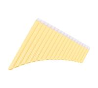 SENECESLI Flauto di Pan Chiave C, Flauto di Pan in ABS a 18 Tubi con Borsa Imbottita, Manuale Utente e Cartone Inclusi, per Bambini Adulti Principianti e Insegnanti di Musica (YELLOW)