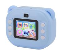 SENECESLI Fotocamera Istantanea, 1080p Davanti a e Dopo Due Lenti per Bambini da 24 MP Pressione Termica per il di Compleanno (cielo blu)
