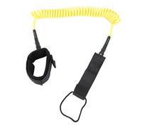 SENECESLI Fumo a Surf a Spirale, Guinzaglio di Surf da 9,8 Piedi, Cinturino da Paddle Board per Alzarsi in Piedi, Longboard, Paddleboard, Rotazione a 360 ° (Yellow)