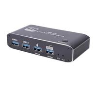 SENECESLI HDMI 2.1 KVM 2 in 1 out, 8K@60Hz 4K@120Hz KVM Switcher con USB 3.0 e Hotkey, Supporta Ultra HD per Ampia compatibilità del Dispositivo