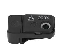 SENECESLI Lente per Microscopio per Smartphone, Ingrandimento 200x, Microscopio Tascabile Portatile in Miniatura con Luce per L'identificazione di Gioielli, Fotografia Macro Quotidiana, Clamp/Holder