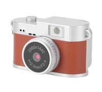 SENECESLI Mini Fotocamera Portachiavi FHD 1080P Mini Fotocamera Digitale retrò Minuscola, Videoregistratore Portatile per Registrazioni di Studio di Viaggio, 128 GB Espandibile, 4 Filtri (Brown)