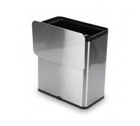SENECESLI Pattumiera da Cucinas da 8 Litri, Pattumiera Sospesa con Coperchio Scorrevole per Cucinas, Pattumierada Sottobanco in Acciaio Inox per Bagno, Ufficio Domestico