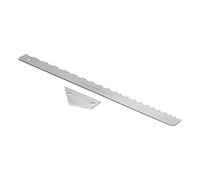 SENECESLI Set di Righelli per Manico di Chitarra, Bordo Dritto Dentellato Professionale da 43 Cm e Bilanciere per Tasti con Altezza delle Corde con Struttura in Metallo Resistente, per Livellamento