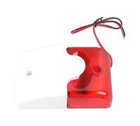 SENECESLI Sirena Stroboscopica di Allarme Cablata, Avvisatore Acustico 220 V e Luce Lampeggiante per la Sicurezza Domestica, di Allarme Commerciale, con Suono Ad Alto Decibel 120 DB, Installazione