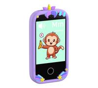 SENECESLI Smart Phone per Bambini, 2.8 "Touchscreen per Bambini Che Imparano il Gioco Giocattolo con Fotocamera da 30W Pixel, Giocattolo per Bambini con Touchscreen, Apprendimento per (PURPLE)