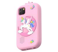 SENECESLI Smart Phone per Bambini, 2.8 "Touchscreen per Bambini Che Imparano il Gioco Giocattolo con Fotocamera da 30W Pixel, Giocattolo per Bambini con Touchscreen, Apprendimento per (PINK)