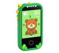 SENECESLI Smart Phone per Bambini, 2.8 "Touchscreen per Bambini Che Imparano il Gioco Giocattolo con Fotocamera da 30W Pixel, Giocattolo per Bambini con Touchscreen, Apprendimento per (GREEN)