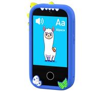 SENECESLI Smart Phone per Bambini, 2.8 "Touchscreen per Bambini Che Imparano il Gioco Giocattolo con Fotocamera da 30W Pixel, Giocattolo per Bambini con Touchscreen, Apprendimento per (BLUE)