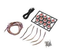 SENECESLI Tasti di Scelta Rapida per Stampa 3D per 2.4 - Accessori per Stampanti Dal Funzionamento Affidabile - Cambia Colore della Luce Facile da Installare Adatto per V2.4, Switchwire Kit