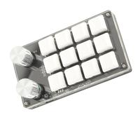 SENECESLI Tastiera Meccanica Macro, Tastiera Gioco con una Sola Mano, Mini Programmabile a 12 Tasti con Manopola di Regolazione per OS X Office Gaming (#1)