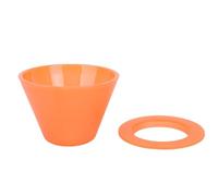 SENECESLI Versare su Gocce di caffè, Filtro in Preda Al caffè in Fondo a Fondo con un Appartamento Stabile per la Birra a Tazza Singola, Adatto a Casa, Ufficio, Campeggio (ORANGE)
