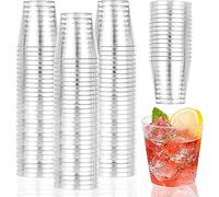 SENENQU Set di 200 bicchieri da colpo in plastica, 50 ml, bicchiere di plastica trasparente, vetro Apero Mini vetro di plastica per Mojito Cocktail Martini Soda Dessert