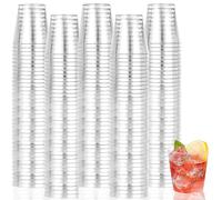 SENENQU Set di 400 bicchieri da shot in plastica da 30 ml, bicchieri in plastica trasparente con vetro in plastica per mojito cocktail Martini Soda Dessert