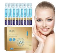 Senermter di peptidi per il viso,di vitamina C per il viso con acido ialuronico, peptidi - 10 pezzi 1,5 ml di di acido ialuronico oro idratante riparazione per la cura della pelle secca