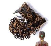 Senermter Elastici per capelli per ragazze | fasce per capelli senza cuciture da 100 pezzi,Piccole cinghie per coda di cavallo, semplici e pratici per bambini