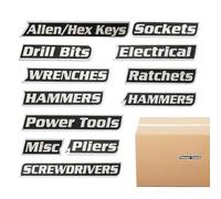 Senermter Etichette Per Cassetta Degli Attrezzi,12 Pezzi Etichette Magnetiche Per Porta Attrezzi,Cartellini Per Cassetti Metallici - per Casa Cassetto Garage Azienda Aula Laboratorio Ufficio Collegio