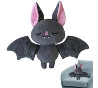 Senermter Peluche bambola pipistrello - Giocattolo animale di Halloween morbido e tenero peluche da 18 cm | Bomboniera per il divano della camera da letto, il seggiolino per l'auto e la cameretta dei