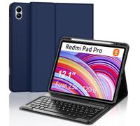 SENGBIRCH Cover Redmi Pad Pro 12.1" 2024 con Tastiera, Custodia Tastiera per Poco Pad Bluetooth Magnetica Staccabile Italiano QWERTY Keyboard per Redmi Pad Pro 12.1 Pollici 2024, Blu Scuro