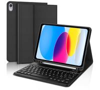 SENGBIRCH Custodia con Tastiera per iPad 10 Generazione 10,9" 2022/iPad 11 Generazione A16 11" 2025, Italiano QWERTY Rimovibile Wireless Bluetooth Tastiera, per iPad 10a/11a Generazione, Nero