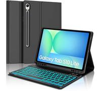 SENGBIRCH Custodia tastiera per Samsung Galaxy Tab S10 lite 10.9 Pollici 2025 - AZERTY francese tastiera retroilluminata 7 colori staccabile senza fili Bluetooth, custodia per Galaxy Tab S10 Lite AI