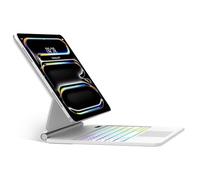 SENGBIRCH Magic Keyboard Case per iPad Pro 13 M5 2025 - Layout UK design magnetico flottante retroilluminato touchpad tastiera Bluetooth per iPad Pro 13" M4 2024, bianco