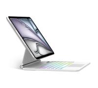 SENGBIRCH Magic Tastiera per iPad Air 13" M3 2025/M2 2024 - AZERTY francese Bluetooth tastiera con touchpad, design magnetico Galleggiante Magic Keyboard, Cover per iPad Pro 12.9 6° 5° 4° Gen, Bianco