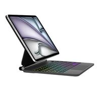 SENGBIRCH Magic Tastiera per iPad Air 13" M3 2025/M2 2024 - AZERTY Francese Design Magnetico Galleggiante Magic Keyboard Bluetooth Tastiera con Touchpad Cover per iPad Pro 12.9" (6e-3e), Nero