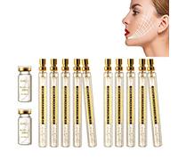 SENGHUI Hilos Tensores para El Rostro, Hilos de Colageno para la Cara,InstaLift Korean Protein Thread Lifting Set,Soluble Protein Thread And Nano Gold Essence Combination (2Packs)
