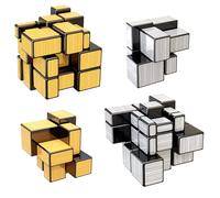SENGSO Mirror Magic Cube 2x2 3x3 Golden Silver Magic Cubo Profession Puzzle giocattoli per bambini di alta qualità