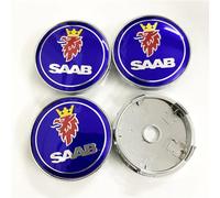 SenhE 4 PCS 60mm coprimozzi coprimozzo Protezione dalla Ruggine Centrale ricambi per Saab Auto Accessori Decorativi Coprimozzo Ruota