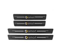 SenHe 4 Pezzi Fibra di Carbonio Battitacco Sticker per Smart 451 Brabus Smart 453 fortwo forfour Anti-Graffio Pedaliera Protezione Car Accessori Pellicola Protettiva