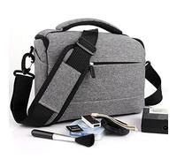 SENHE Borsa a tracolla in poliestere alla moda adatta per fotocamera Canon, borsa per obiettivo, impermeabile, adatta per fotocamere Nikon e Sony, Seize If Grey
