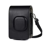 SENHE Borsa for telecamera istantanea ibrida PU. Borsa a tracolla in pelle retrò Black Brown Bianco Bianco da trasporto for Fujifilm Instax Mini Liplay (Color : Noir)