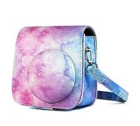 SENHE Borsa per fotocamera con cielo stellato, custodia protettiva in pelle, borsa per fotocamera portatile, adatta per Polaroid Mini 8, 8+, 9 Symphony, A