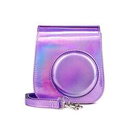 SENHE Borsa per fotocamera custodia protettiva di colore lucido retro in pelle borsa per fotocamera adatta per Fuji Fit per Polaroid Mini 11, C