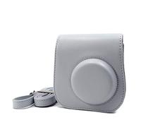 SENHE Classic Retro PU Pelle Fotocamera Tracolla Borsa Protettiva Copertura Protettiva Della Macchina Fotografica Fit per Polaroid Fit per Fujifilm Mini 8 8+ 9, Seize If Grey