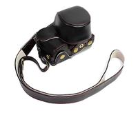 SENHE Custodia in pelle PU custodia per fotocamera custodia protettiva con apertura batteria A6000 ILCE-6100 A6100 A6400 A6300 ILCE-6400 adatta per Sony (colore: nero)