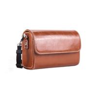 SENHE Custodia protettiva per fotocamera in pelle PU resistente, custodia protettiva a tracolla G5X2 G7X3 G7X2 G7X adatta per Panasonic LX7, A, Taglia unica