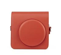 SENHE Custodia protettiva vintage in pelle tinta unita per fotocamera Fujifilm adatta per Polaroid Square SQ1, Oranje.