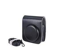 SENHE Custodia protettiva vintage in PU per fotocamera con cinghia per fotocamera adatta per Fujifilm Instax Mini 90, adatta per pellicola istantanea, Nero