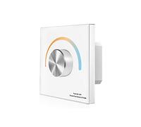 SENHE Pannello rotante in vetro DC12-24V controller DIM/CCT/RGB LED Ricevitore wireless 2.4G per dimmer a striscia CCT/RGB monocolore/NW CW CCT/RGB (colore: T2-K bianco CCT)