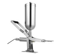 SenhE Riempitrice Manuale per Churros, Macchina Riempitrice per Marmellata di Cioccolato in Acciaio Inox, 5L Macchina Riempitrice Manuale, Dessert Macchina