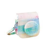 SENHE Sacchetto della macchina fotografica del cuoio dell'unità di elaborazione di colore dell'olio, adatto per la mini macchina fotografica della cassa della macchina fotografica misura per Fujifilm