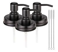 SenhE Soap Dispenser Lids,Rust Proof Pump and Lid Replacement for Mason Jars or Other DIY Lotion Soap Dispensers, 3 Pack