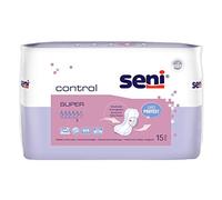 Seni 13450 Control Super - Assorbenti per incontinenza, 5 gocce, 15 pezzi