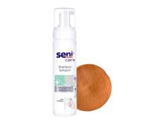Seni Care - Shampoo a schiuma per lavare i capelli senza acqua (200 ml) | Senza risciacquo: per persone che dormono a letto, anziani e persone con disabilità, con neutralizzatore di odori + spugna