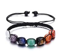 Senidea 7 Braccialetto Chakra per Donna Uomo, Bracciale Lava Beads, Bracciali Yoga Pietre Naturali Energetiche, Guarigione Meditazione Bracciale Elastico 8mm